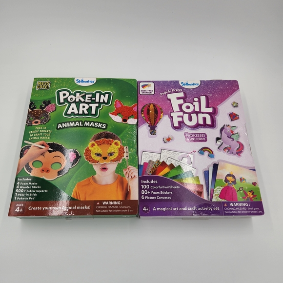 Scholastic Other - Skillmatics Foil Fun Unicorns and Princesses & Poke In Art Animal Masks